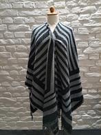 Poncho omslagdoek one size, Kleding | Dames, Verzenden, Zo goed als nieuw, Maat 46/48 (XL) of groter, Zwart