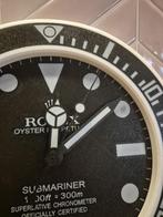 3D geprinte Rolex Geïnspireerde Wandklok - 25cm, Huis en Inrichting, Woonaccessoires | Klokken, Ophalen of Verzenden, Nieuw, Analoog