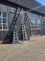 6x aluminium professionele vouwladder ladder 4x4 treden, Ophalen, Nn, Gebruikt, Nn
