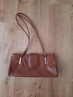 Echt leren dames hand-/schouder tas cognac kleur, Ophalen of Verzenden, Zo goed als nieuw, Bruin, Leer