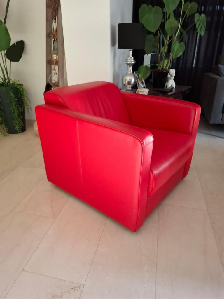 Lederen Club Fauteuil, Ophalen, Gebruikt, Klassiek, 75 tot 100 cm