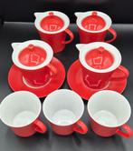 Design 4 koffie/theepotje met 2 onderbord en 3 kopjes, Ophalen of Verzenden, Zo goed als nieuw, Overige stijlen, Kop(pen) en/of Schotel(s)