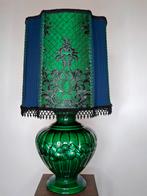 lampenkap keramiek voet zijde franje uniek tafellamp, Ophalen, 50 tot 75 cm, Stof, Zo goed als nieuw