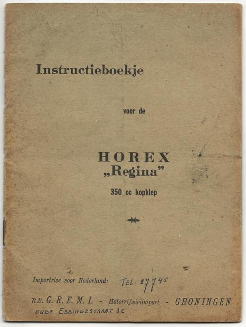 Horex Regina instructieboek handleiding motor, Motoren, Handleidingen en Instructieboekjes, Overige merken, Verzenden