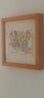 TYPISCH GEMENGDE TECHNIEKEN WERK VAN ,, JAN SIERHUIS ,, ANNO, Minder dan 50 cm, Ophalen of Verzenden, Zo goed als nieuw, Schilderij