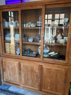 Nostalgische keuken- kamerkast, Ophalen, 200 cm of meer, Glas, 150 tot 200 cm