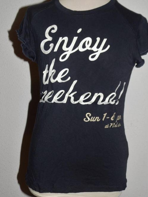 mooi donkerblauw Sevenoneseven 717 shirt maat 146 - 152, Kinderen en Baby's, Kinderkleding | Maat 146, Zo goed als nieuw, Meisje