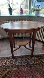 mooi eiken ovaal tafeltje, Huis en Inrichting, Tafels | Sidetables, Ophalen, Gebruikt, Ovaal