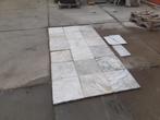 antieke tegels wit marmer, carara natuursteen, Minder dan 5 m², Gebruikt, Natuursteen, Ophalen