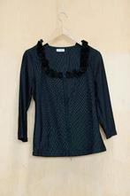 Antonelle mooie gothic top zwart met streepjes en rozen 38 M, Maat 38/40 (M), Zwart, Antonelle, Ophalen of Verzenden