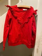 NAME IT ROOD VOLANTS SWEATSHIRT, MAAT: 122/128, Kinderen en Baby's, Kinderkleding | Maat 122, Meisje, Trui of Vest, Ophalen of Verzenden