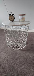 Ikea Kvistbro Opbergtafel / Nachtkastje - Wit, Ophalen, Minder dan 45 cm, Minder dan 55 cm, Metaal of Aluminium