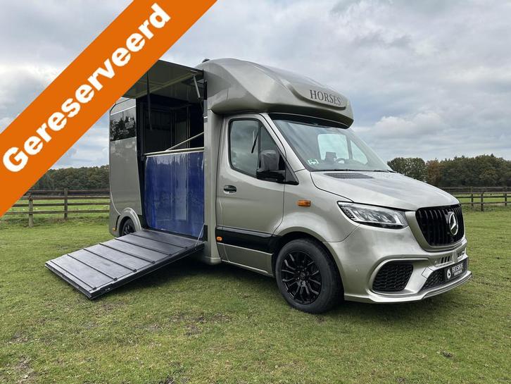 Mercedes-Benz Sprinter 315 AMG 2-paards paardenvrachtwagen B, Dieren en Toebehoren, Paarden en Pony's | Trailers en Aanhangwagens