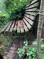 Tuinbank met gietijzeren onderstel, Tuin en Terras, Tuinbanken, Ophalen, Gebruikt, Metaal