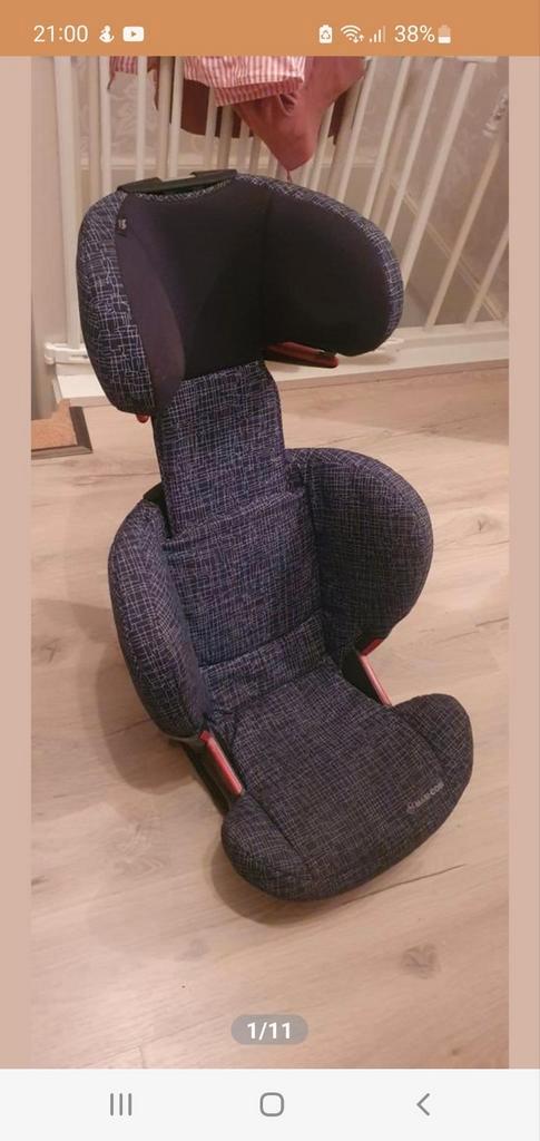 Maxi cosi autostoel rodifix met isofix black grid, Kinderen en Baby's, Autostoeltjes, Zo goed als nieuw, Maxi-Cosi, 15 t/m 36 kg