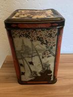 Groot kleurrijk theeblik koffieblik Niemeyer, Verzamelen, Blikken, Ophalen of Verzenden, Gebruikt, Koffie