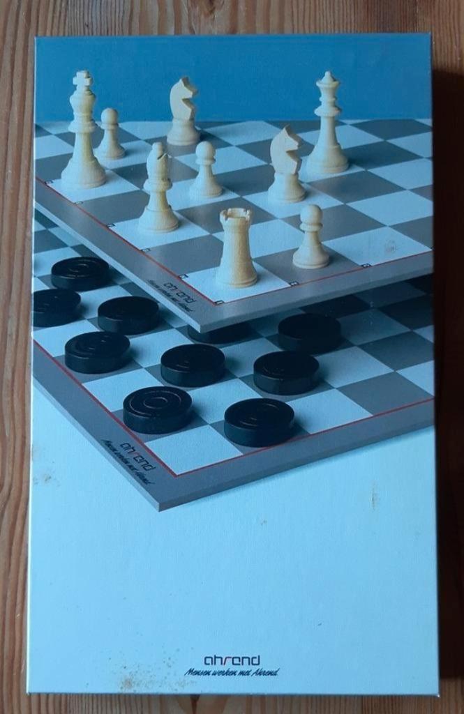 Schaken & Dammen Set, schaakset en damset, compleet, Hobby en Vrije tijd, Gezelschapsspellen | Bordspellen, Een of twee spelers