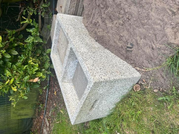 Luxe Granieten Bloembak – Stijlvolle Eyecatcher, Tuin en Terras, Bloembakken en Plantenbakken, Ophalen