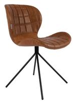 4 Zuiver OMG stoelen (nieuwprijs €249 p/st), Huis en Inrichting, Stoelen, Ophalen, Gebruikt, Bruin, Vier