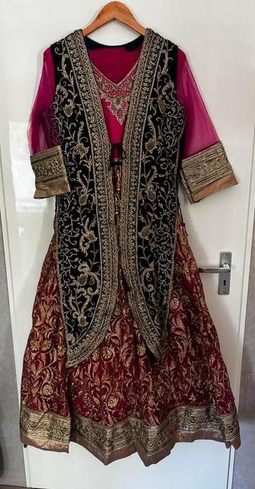 Indiase Jurk Zwart/Roze - Prachtig! beschikbaar voor biedingen