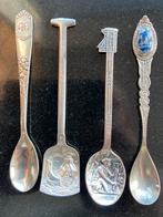 Vintage Verzilverde Lepeltjes - Diverse Motieven (16 stuks), Ophalen of Verzenden
