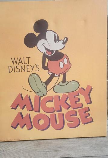 Vintage Mickey Mouse Poster - Walt Disney beschikbaar voor biedingen