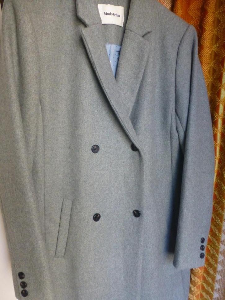 klassieke Jas / Mantel wol van MODSTRÖM maat L / mt 40, Kleding | Dames, Jassen | Winter, Gedragen, Maat 38/40 (M), Overige kleuren