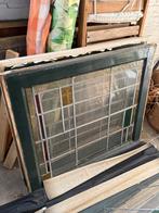 Glas in lood ramen 3x, Doe-het-zelf en Verbouw, Glas en Ramen, Ophalen, Gevelraam of Ruit, Gebruikt, Glas in lood