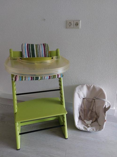 Stokke tripp trapp kinderstoel helemaal compleet!, Kinderen en Baby's, Kinderstoelen, Zo goed als nieuw, Meegroeistoel, Stoelverkleiner