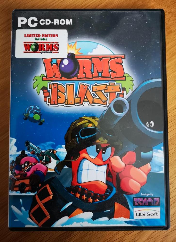 Worms Blast Limited Edition in zeer goede staat!, Spelcomputers en Games, Games | Pc, Ophalen of Verzenden