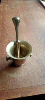 Antieke vijzel en stamper van brons, Antiek en Kunst, Antiek | Koper en Brons, Ophalen of Verzenden