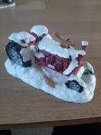 Lemax besneeuwde tractor kerstdorp miniatuur, Ophalen of Verzenden