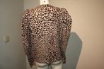 Munthe leopard print shirt pof mouwen bovenkant mt 40, Maat 38/40 (M), Overige kleuren, Verzenden, Zo goed als nieuw