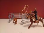 Schleich 41418 Farm World team roping met cowboy, Verzamelen, Speelgoed, Ophalen of Verzenden, Zo goed als nieuw
