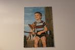 Honden Postkaart - Jonge en Schotse Collie Pup hengelen Ital, Verzamelen, Ansichtkaarten | Dieren, Gelopen, 1960 tot 1980, Verzenden