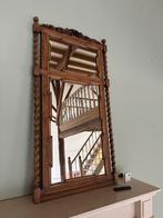 Antieke Spiegel met Houten Frame, Antiek en Kunst, Ophalen, Rechthoekig, 50 tot 100 cm, 150 tot 200 cm