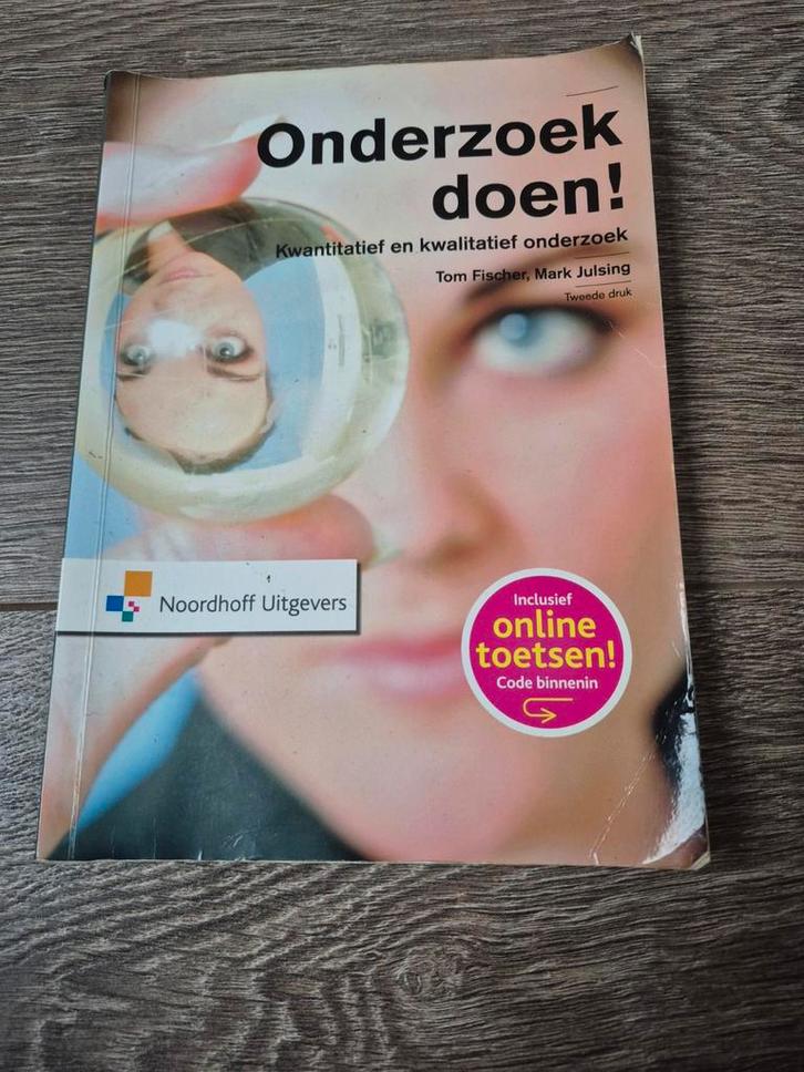 Onderzoek doen! - Kwantitatief en kwalitatief onderzoek, Boeken, Studieboeken en Cursussen, Zo goed als nieuw, HBO, Ophalen of Verzenden