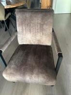 Fauteuil 2x taupe, Huis en Inrichting, Fauteuils, Ophalen, Zo goed als nieuw, 75 tot 100 cm, 50 tot 75 cm