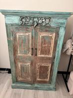 Unieke Vintage Indiase kast, Handgesneden & Authentiek, Ophalen of Verzenden