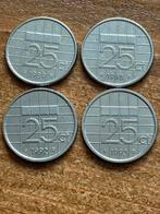 Kwartjes van Beatrix 1988, 89, 92 en 93, Ophalen of Verzenden, Koningin Beatrix, 25 cent