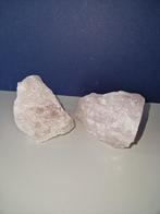 rozenkwarts edelsteen mineraal 2 stukken, Ophalen of Verzenden, Mineraal