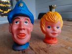 Twee vintage poppenkastpoppen ( koppen ), Ophalen of Verzenden