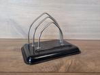 Art Deco zwart met chromen brievenhouder., Ophalen of Verzenden