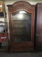 Vitrinekast Mahonie zeer mooi glazen "planken" kast vitrine, Huis en Inrichting, Kasten | Vitrinekasten, Ophalen, Gebruikt, 50 tot 100 cm
