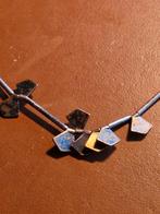 Uniek goudkleurig halsketting, Sieraden, Tassen en Uiterlijk, Kettingen, Ophalen of Verzenden, Zo goed als nieuw, Goud, Overige materialen