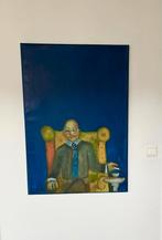 Schilderij - smoking godfather, Antiek en Kunst, Kunst | Schilderijen | Modern, Ophalen
