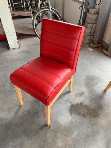 Eetkamerstoel eetkamerstoelen rood  beschikbaar voor biedingen