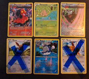 Pokemon Shroomish; Magcargo; Excadrill; Poliwhirl beschikbaar voor biedingen
