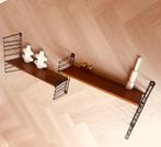 🖤 Vintage Tomada wandrek teak jaren ‘60 retro boekenrek, Ophalen, Gebruikt