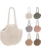 Boodschappentas nettas gevoerd - Wit of Roze, Ophalen of Verzenden, Nieuw, Wit, Shopper